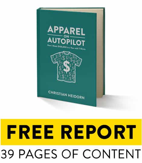 Mockup of Free Report called Apparel on Autopilot by Christian Heidorn